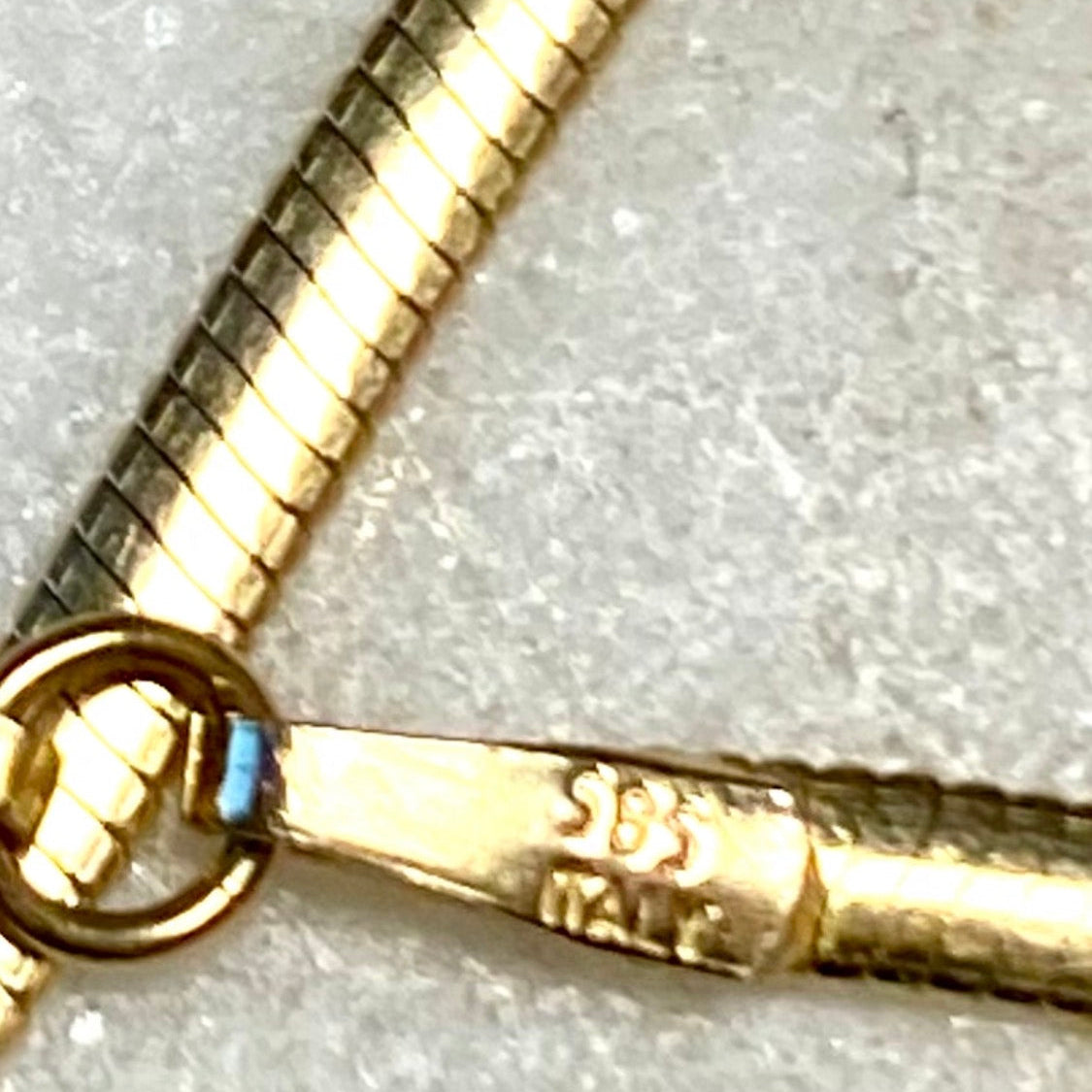 SOLD ----- Vintage 14ct SUPER slinky snake chain